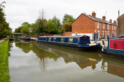 Canal boats on the Oxford Canal